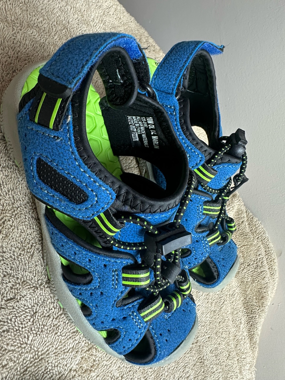 Kids Blue Slip-On Water Shoes and Sandals - Picture 8 of 16